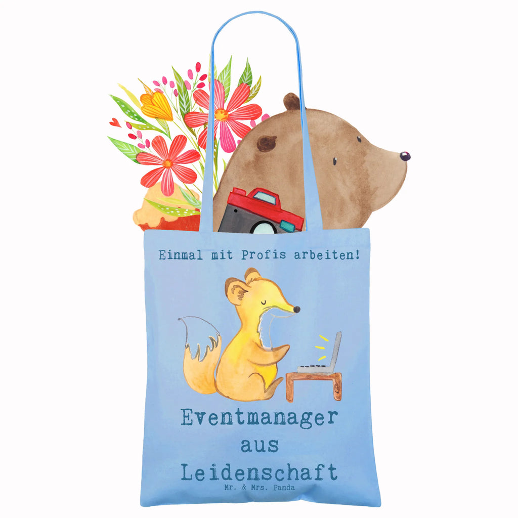 Tote bag Event Manager Passion cotton bag, cloth bag, Carrier bag, bag, pouch, jute bag, shoulder bag, shopper, shopping bag, gift, gift idea, best, farewell gift, passing exam, anniversary, retirement, promotion, job start, sayings, funny, profession