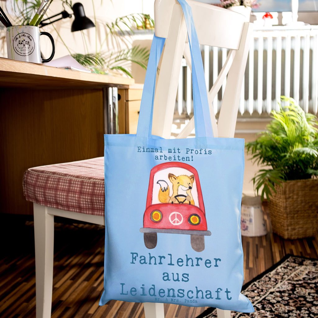 Tote bag driving instructor Passion Einkaufstüte, Schultertasche, Beuteltasche, Tragetasche, Jutebeutel, Einkaufstasche, Tasche, Jutetasche, Stoffbeutel, Stofftasche, Strandtasche, Beutel, Badetasche, Laptoptasche, Umhängetasche, Shopper, Beruf, Ausbildung, Jubiläum, Abschied, Rente, Kollege, Kollegin, Geschenk, Schenken, Arbeitskollege, Mitarbeiter, Firma, Danke, Dankeschön, Fahrlehrer, Fahrschullehrer, Fahrschule