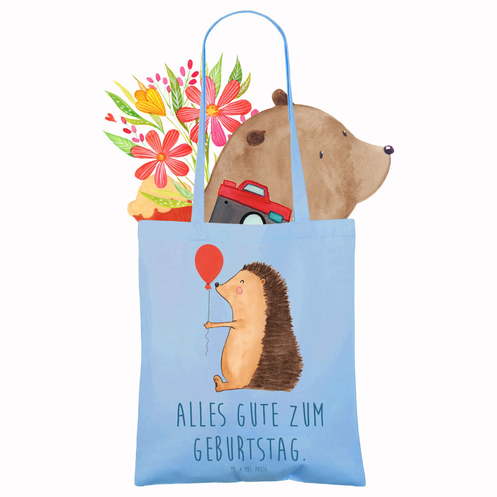 Tragetasche Igel Luftballon Jutetasche, Einkaufstasche, Stoffbeutel, Schultertasche, Laptoptasche, Beuteltasche, Tasche, Umhängetasche, Badetasche, Shopper, Stofftasche, Jutebeutel, Einkaufstüte, Tragetasche, Strandtasche, Beutel, Tiermotive, Gute Laune, lustige Sprüche, Tiere, Geburtstagskind, Geburtstag, Happy Birthday, Herzlichen Glückwunsch, Ballon, Glückwunsch, Igel