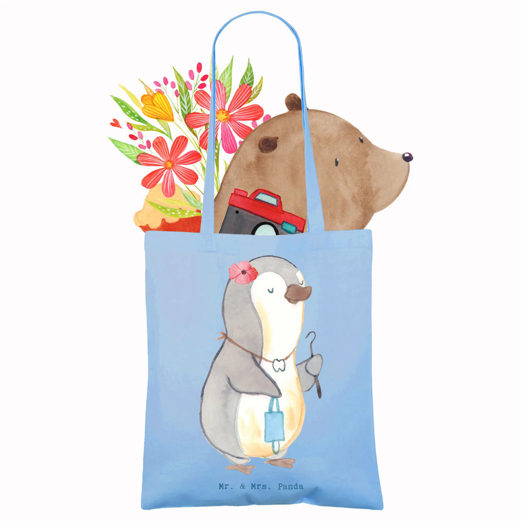 Torba dentystka serce Strandtasche, Einkaufstüte, Badetasche, Beuteltasche, Stoffbeutel, Umhängetasche, Jutetasche, Laptoptasche, Schultertasche, Tasche, Shopper, Beutel, Stofftasche, Tragetasche, Einkaufstasche, Jutebeutel, Beruf, Ausbildung, Jubiläum, Abschied, Rente, Kollege, Kollegin, Geschenk, Schenken, Arbeitskollege, Mitarbeiter, Firma, Danke, Dankeschön