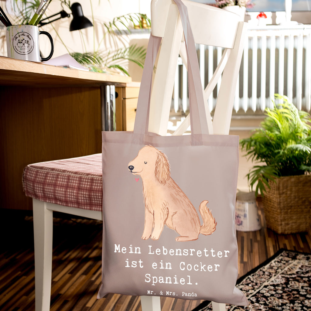 Tote bag Cocker Spaniel Lifesaver Umhängetasche, Tüte, baumwollbeutel, Baumwolltasche, bedruckte tasche, Schultertasche, Alltagstasche, tote bag, Tragetasche, Leinentasche, Shopper, Strandtasche, Badetasche, Einkaufstüte, Einkaufstasche, büchertasche, Jutebeutel, Stofftasche, Tasche, Schultasche, Henkeltasche, Jutetasche, Stoffbeutel, Beutel, unitasche, shopping tasche, Beuteltasche, uni tasche, Statementbeutel, Laptoptasche, Einkaufsbeutel, Hunderasse, Welpe, Rassehund, Tierfreund, Hundebesitzer, Geschenk, Hund, Schenken, Cocker Spaniel, Englische Cockerspaniel