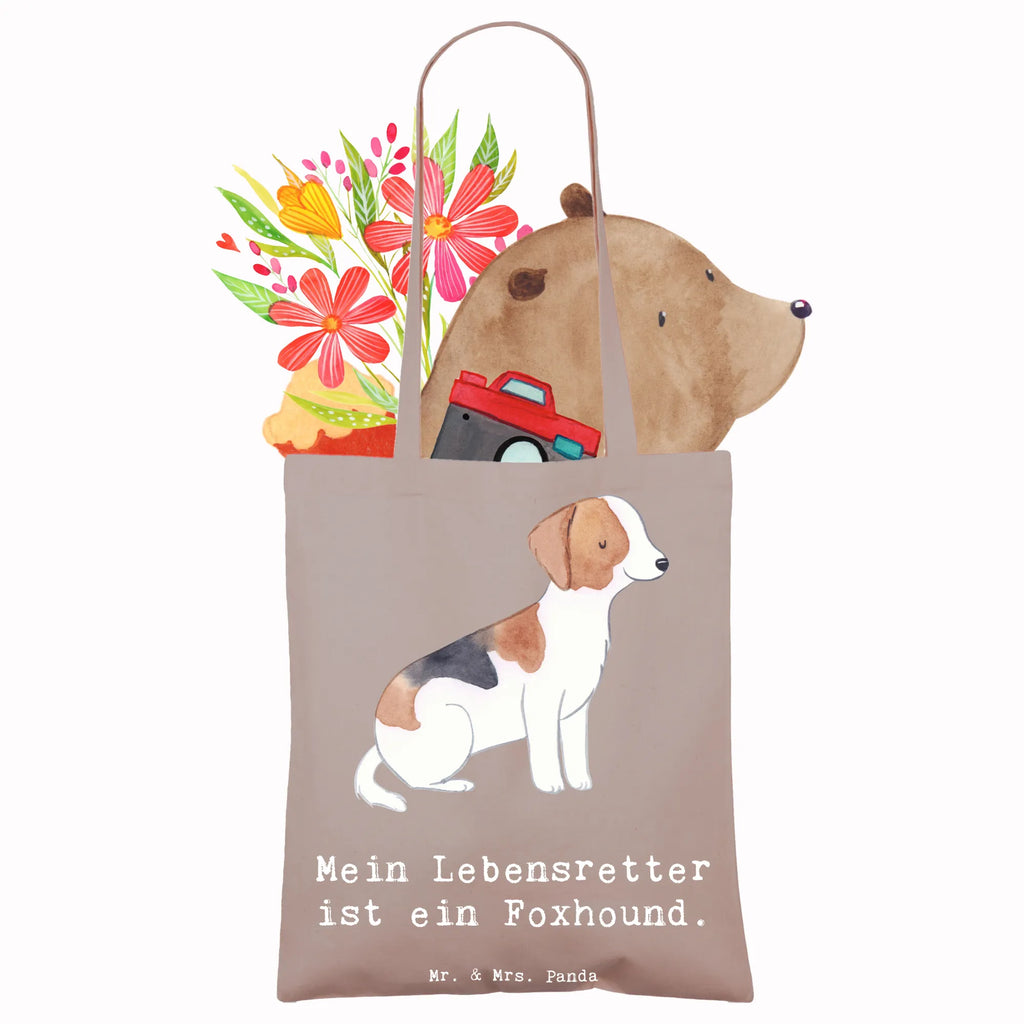 Tote bag Foxhound Lifesaver Jutebeutel, Strandtasche, Beutel, Shopper, Badetasche, Tasche, Jutetasche, Tragetasche, Einkaufstasche, Schultertasche, Laptoptasche, Einkaufstüte, Umhängetasche, Beuteltasche, Stoffbeutel, Stofftasche, Hund, Hunderasse, Rassehund, Hundebesitzer, Geschenk, Tierfreund, Schenken, Welpe, Laufhund, Foxhound, Jagdhund