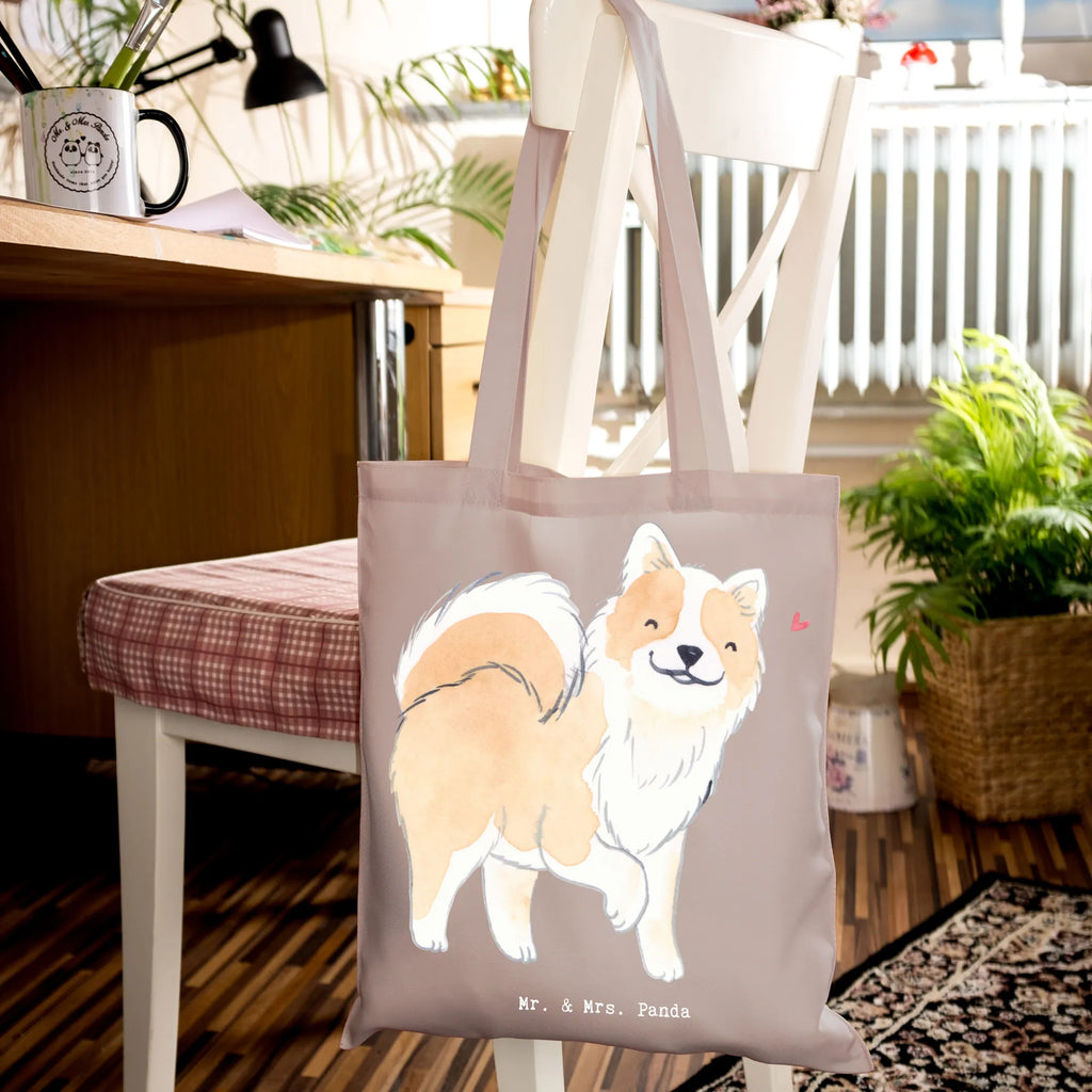 Tote bag Icelandic Sheepdog Lifesaver shopping bag, shoulder bag, pouch, Carrier bag, shopper, jute bag, cotton bag, bag, cloth bag, Dog, dog breed, purebred dog, dog owner, gift, animal lover, giving, puppy