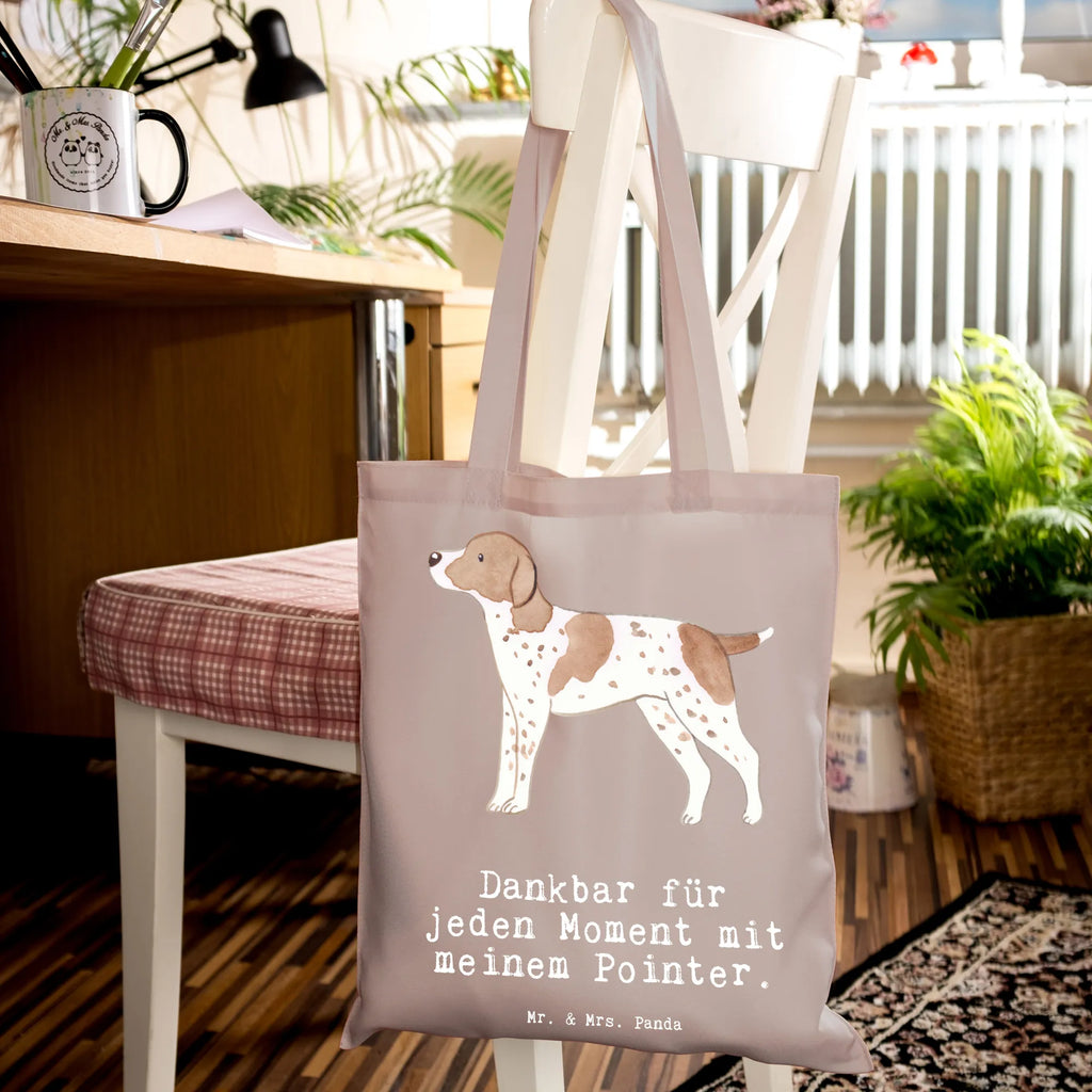 Tote bag Pointer Moment Einkaufstüte, Stofftasche, Laptoptasche, Stoffbeutel, Tasche, Schultertasche, Badetasche, Umhängetasche, Beuteltasche, Jutebeutel, Strandtasche, Shopper, Einkaufstasche, Jutetasche, Beutel, Tragetasche, Hund, Hunderasse, Rassehund, Hundebesitzer, Geschenk, Tierfreund, Schenken, Welpe, English Pointer, Pointer