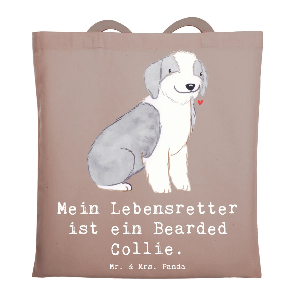 Tote bag Bearded Collie Lifesaver shopper, cloth bag, Carrier bag, jute bag, pouch, shopping bag, cotton bag, shoulder bag, bag, Dog, dog breed, purebred dog, dog owner, gift, animal lover, giving, puppy