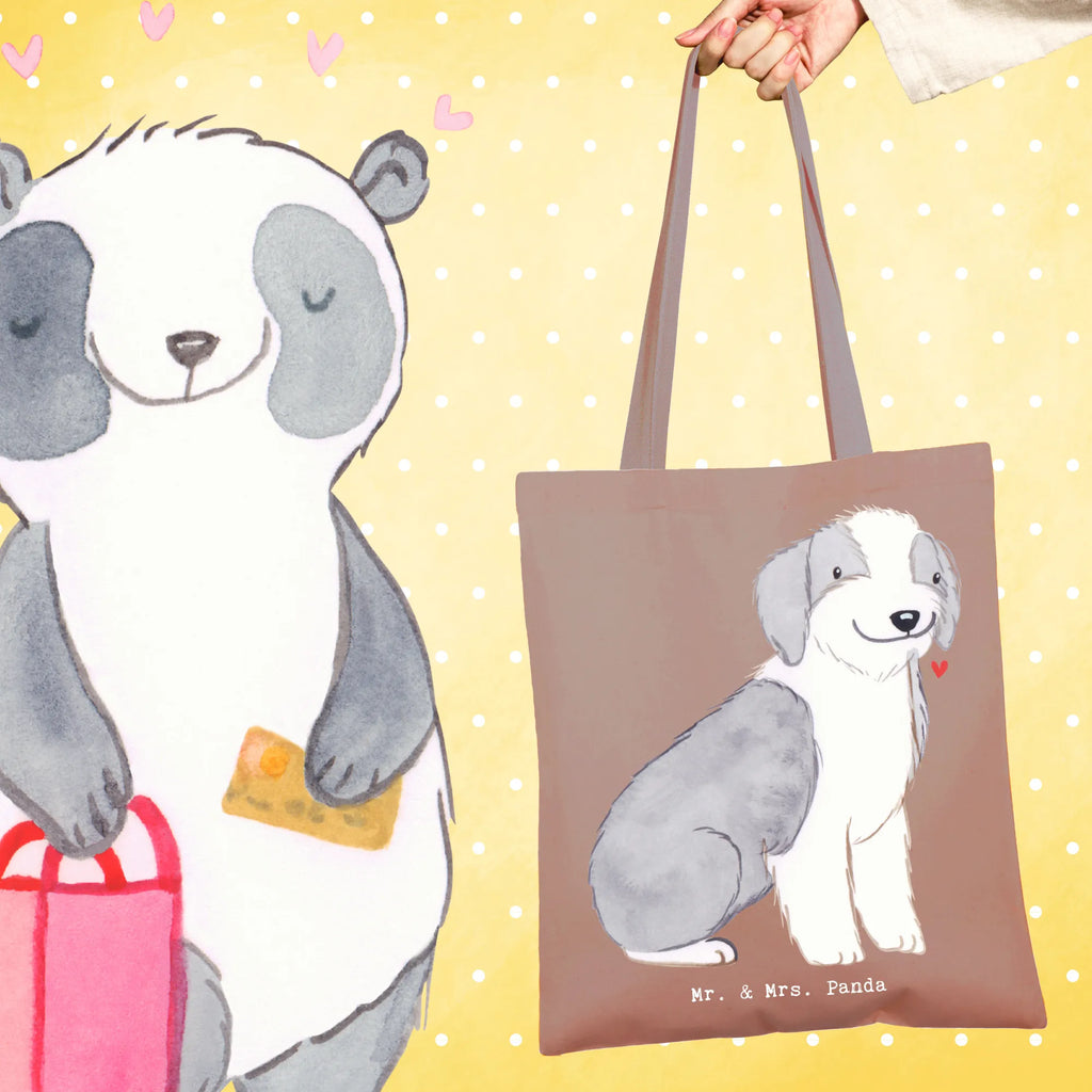 Tote bag Bearded Collie Lifesaver shopper, cloth bag, Carrier bag, jute bag, pouch, shopping bag, cotton bag, shoulder bag, bag, Dog, dog breed, purebred dog, dog owner, gift, animal lover, giving, puppy