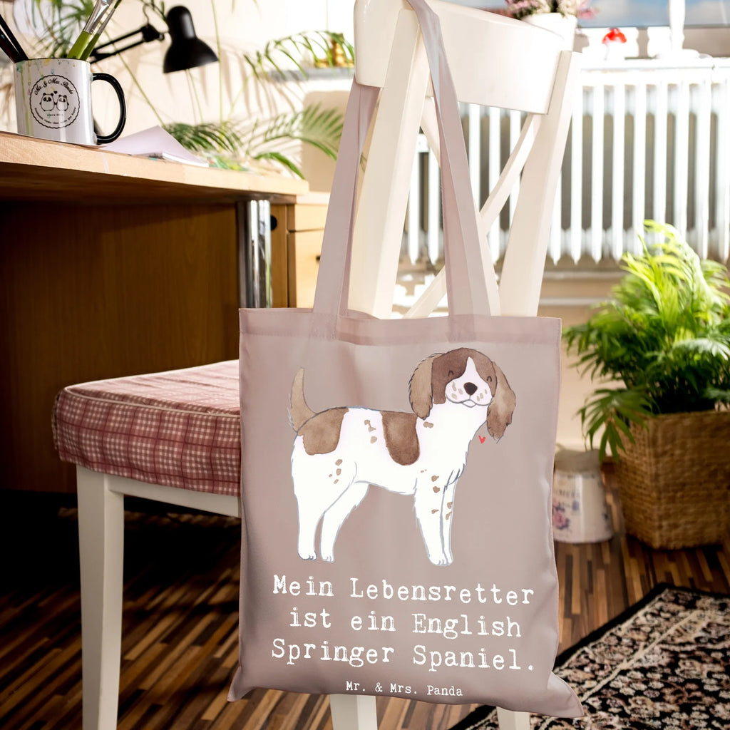 Tote bag English Springer Spaniel Lifesaver pouch, cloth bag, bag, shoulder bag, shopper, jute bag, Carrier bag, shopping bag, cotton bag, Dog, dog breed, purebred dog, dog owner, gift, animal lover, giving, puppy