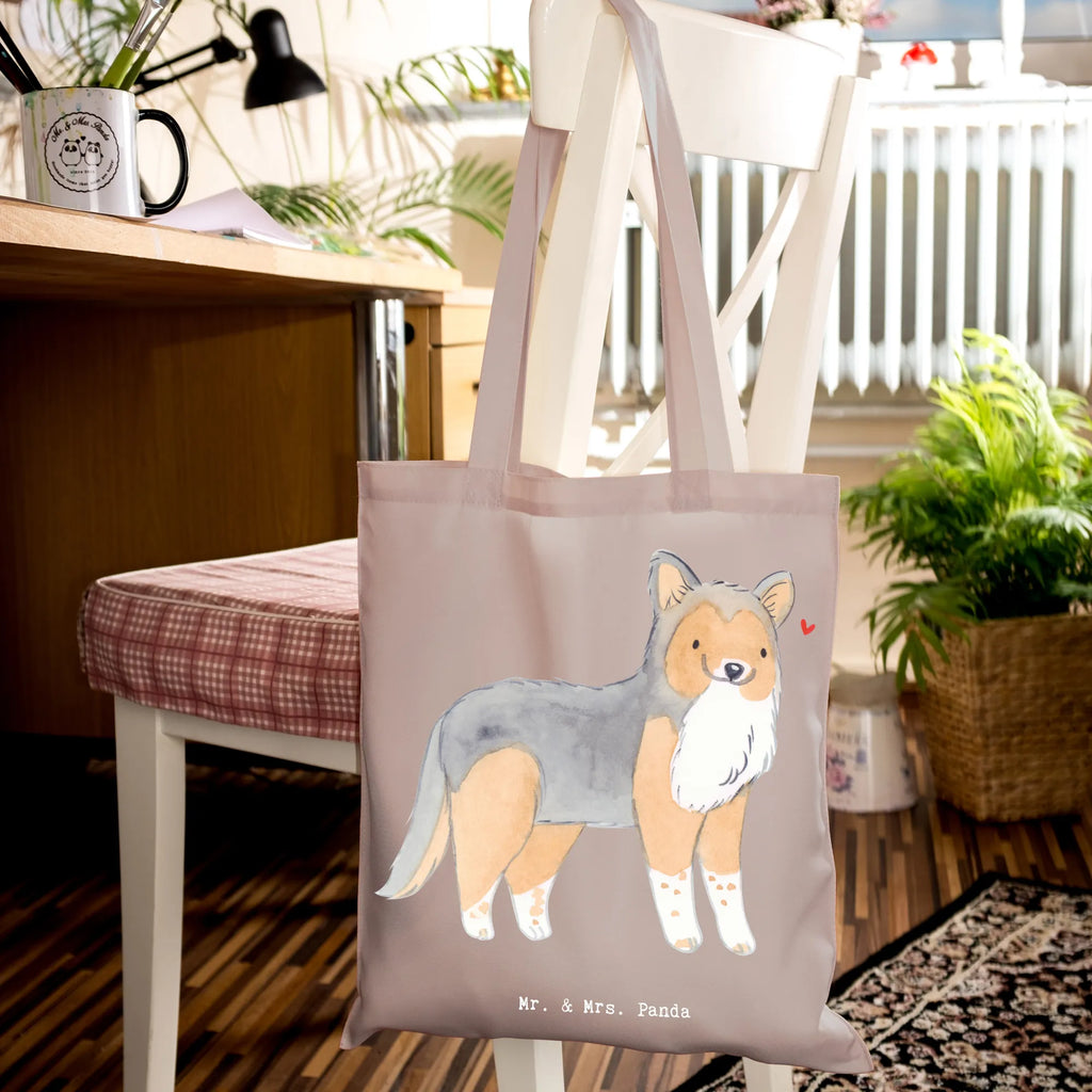 Tragetasche Shetland Sheepdog Lebensretter Tragetasche, Einkaufstasche, Tasche, Jutetasche, Jutebeutel, Einkaufstüte, Stofftasche, Schultertasche, Beutel, Umhängetasche, Strandtasche, Badetasche, Beuteltasche, Stoffbeutel, Laptoptasche, Shopper, Hund, Hunderasse, Rassehund, Hundebesitzer, Geschenk, Tierfreund, Schenken, Welpe, Sheltie, Shetland Sheepdog