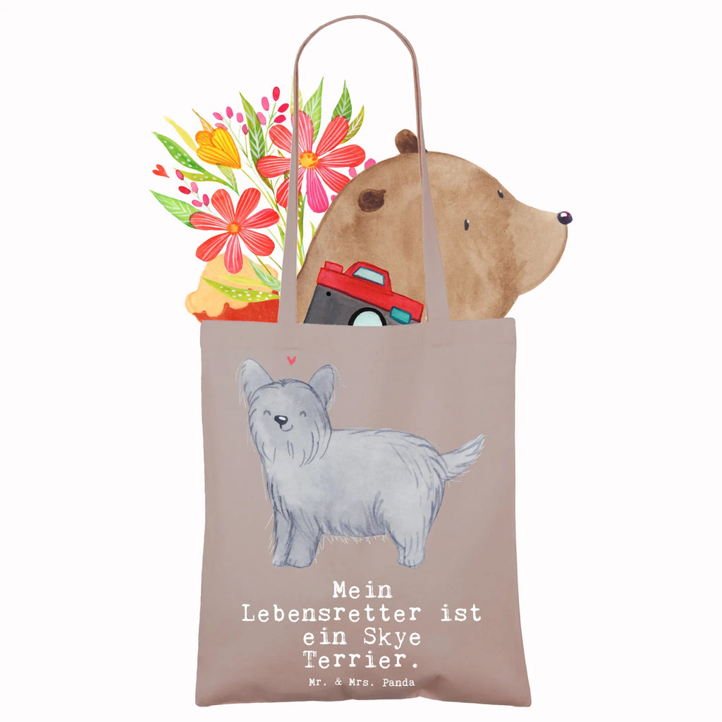 Tragetasche Skye Terrier Lebensretter Shopper, Stoffbeutel, Laptoptasche, Jutetasche, Tasche, Umhängetasche, Tragetasche, Badetasche, Schultertasche, Stofftasche, Einkaufstüte, Beutel, Beuteltasche, Strandtasche, Jutebeutel, Einkaufstasche, Hund, Hunderasse, Rassehund, Hundebesitzer, Geschenk, Tierfreund, Schenken, Welpe, Terrier, Skye Terrier
