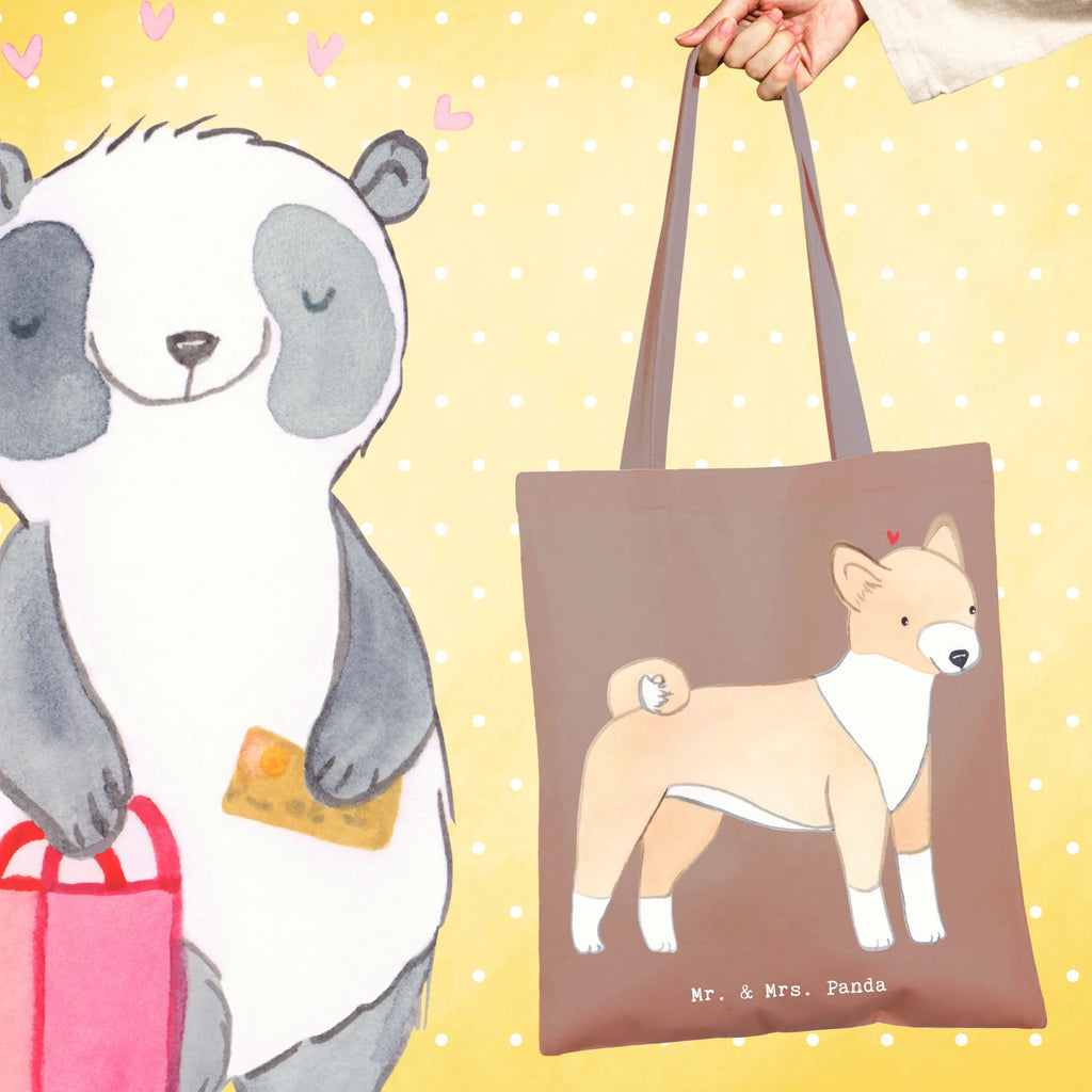 Tragetasche Basenji Lebensretter Stofftasche, Jutebeutel, Einkaufstüte, Jutetasche, Shopper, Strandtasche, Laptoptasche, Beutel, Beuteltasche, Einkaufstasche, Tragetasche, Tasche, Umhängetasche, Stoffbeutel, Schultertasche, Badetasche, Hund, Hunderasse, Rassehund, Hundebesitzer, Geschenk, Tierfreund, Schenken, Welpe, Kongo-Terrier, Basenji