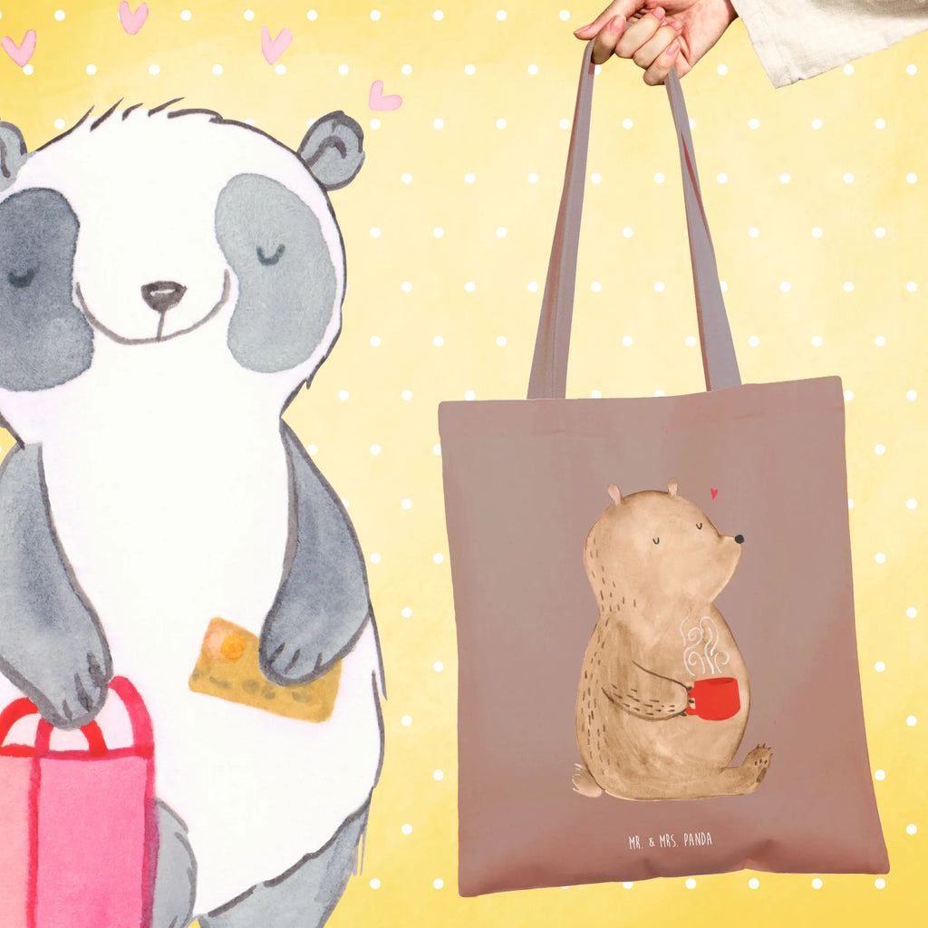 Torba Niedźwiedź Poranna kawa Miłość, partner, przyjaciel, przyjaciółka, mąż, żona, wesele, zaręczyny, prośba o rękę, prezent miłosny, rocznica, dzień ślubu