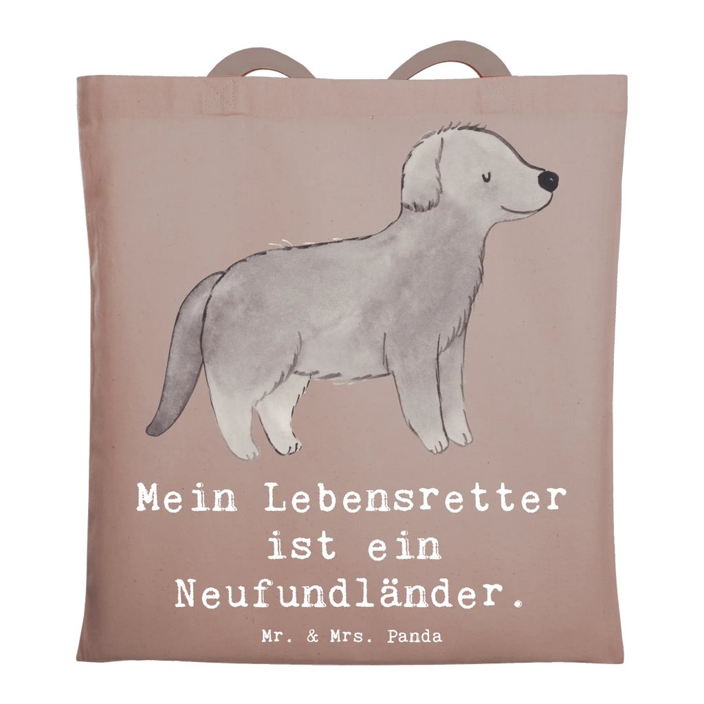Tragetasche Neufundländer Lebensretter Stofftasche, Laptoptasche, Shopper, Einkaufstüte, Umhängetasche, Jutetasche, Schultertasche, Stoffbeutel, Beuteltasche, Strandtasche, Jutebeutel, Tragetasche, Einkaufstasche, Tasche, Badetasche, Beutel, Hund, Hunderasse, Rassehund, Hundebesitzer, Geschenk, Tierfreund, Schenken, Welpe, Newfoundland, Neufundländer