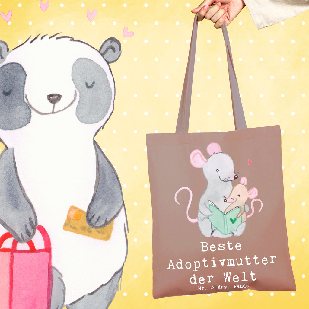 Tote bag Mouse Best adoptive mother in the world Tragetasche, Jutetasche, Strandtasche, Stofftasche, Tasche, Beutel, Laptoptasche, Badetasche, Beuteltasche, Einkaufstüte, Einkaufstasche, Jutebeutel, Schultertasche, Umhängetasche, Stoffbeutel, Shopper, für, Dankeschön, Geschenk, Schenken, Geburtstag, Geburtstagsgeschenk, Geschenkidee, Danke, Bedanken, Mitbringsel, Freude machen, Geschenktipp, Beste Mama, Ma, Sohn, Mutter, Adoptivmama, Supermama, Adoptivmutter, Beste, adoptiert, Mama, Tochter, Mutti, Mami, Muttertag