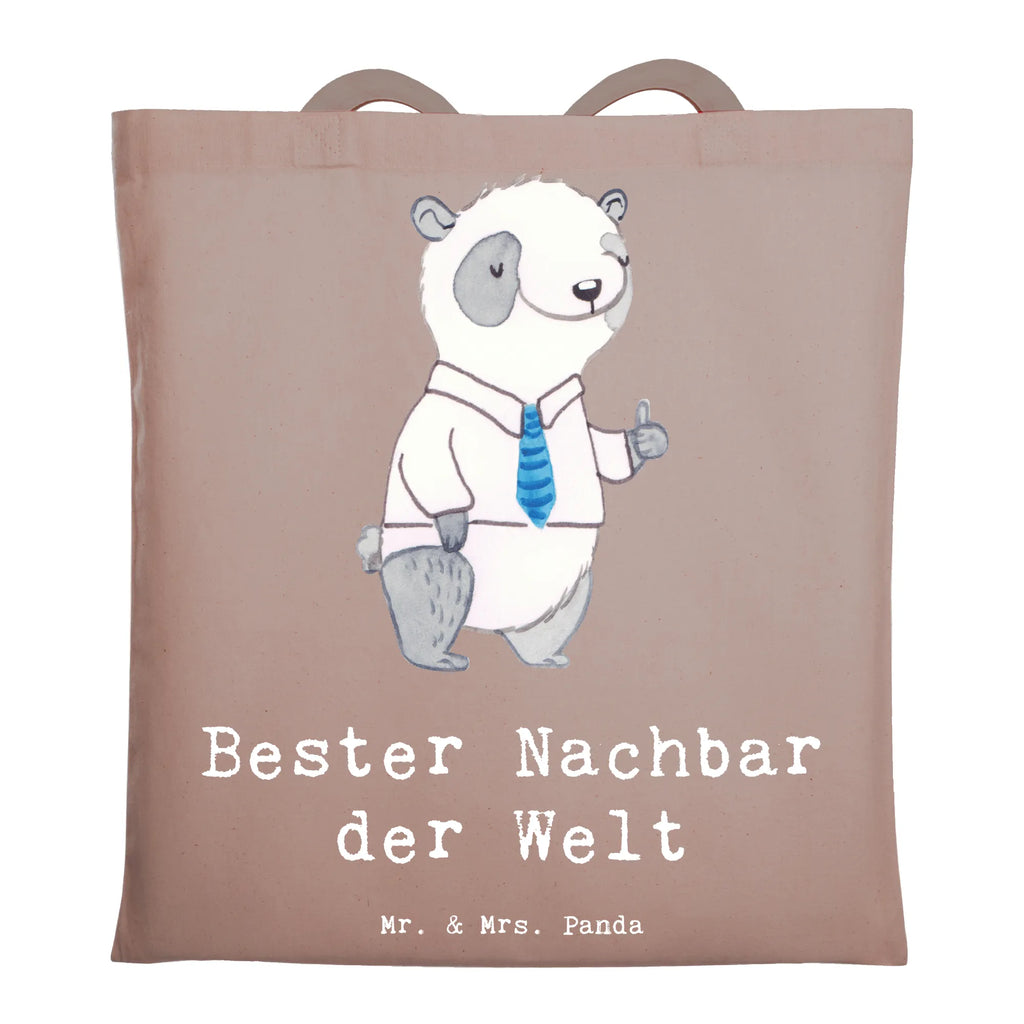 Tragetasche Panda Bester Nachbar der Welt Shopper, Jutebeutel, Beuteltasche, Beutel, Strandtasche, Badetasche, Tasche, Stofftasche, Laptoptasche, Stoffbeutel, Tragetasche, Schultertasche, Einkaufstüte, Einkaufstasche, Umhängetasche, Jutetasche, für, Dankeschön, Geschenk, Schenken, Geburtstag, Geburtstagsgeschenk, Geschenkidee, Danke, Bedanken, Mitbringsel, Freude machen, Geschenktipp, Nachbarschaft, Nachbar, Angrenzer, Anwohner, Freundschaft, Nachbarn, Freund, Bewohner
