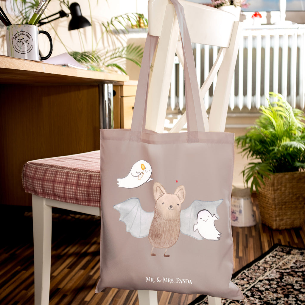 Tote bag Bat Ghosts Einkaufstasche, Schultertasche, Einkaufstüte, Shopper, Laptoptasche, Tragetasche, Stofftasche, Beuteltasche, Jutetasche, Jutebeutel, Strandtasche, Beutel, Umhängetasche, Badetasche, Tasche, Stoffbeutel, Halloween, Deko, Martinssingen, Dekoration, Geschenke, Schenken, Trick or Treat, Fledermaus, Süßes sonst gibt's saures, Gespenster, Halloween Deko