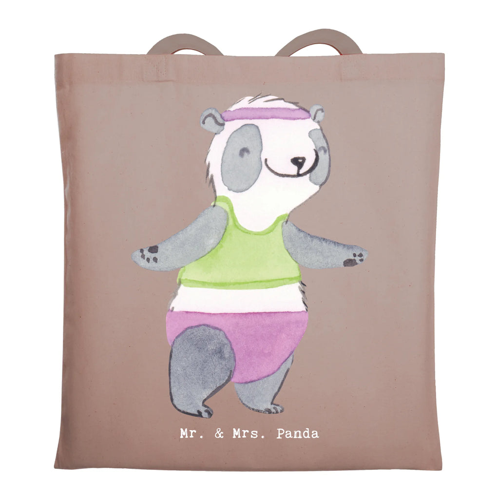 Tragetasche Panda Aerobic Jutetasche, Laptoptasche, Strandtasche, Badetasche, Jutebeutel, Beutel, Schultertasche, Einkaufstüte, Beuteltasche, Einkaufstasche, Shopper, Stoffbeutel, Tragetasche, Tasche, Stofftasche, Umhängetasche, Geschenk, Sport, Sportart, Hobby, Schenken, Danke, Dankeschön, Auszeichnung, Gewinn, Sportler, Aerobic, Fitnessstudio, Aerobic Fitness