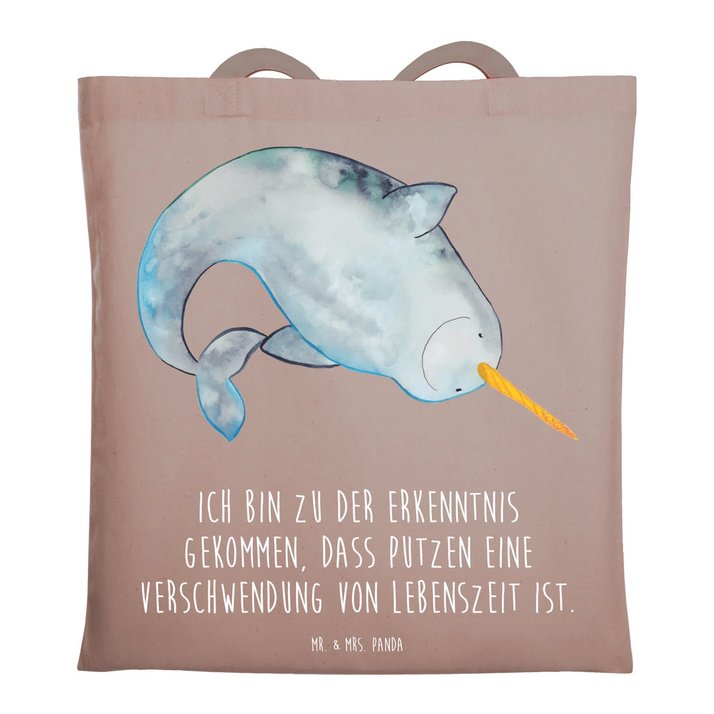 Tote bag Narwhal Beutel, Tragetasche, Einkaufstasche, Jutetasche, Beuteltasche, Schultertasche, Tasche, Shopper, Strandtasche, Jutebeutel, Laptoptasche, Badetasche, Stofftasche, Umhängetasche, Stoffbeutel, Einkaufstüte, Meerestiere, Meer, Urlaub, Kinderzimmer, Narwal, Wal, aufräumen, Junggesellin, Hausfrau, Putzen