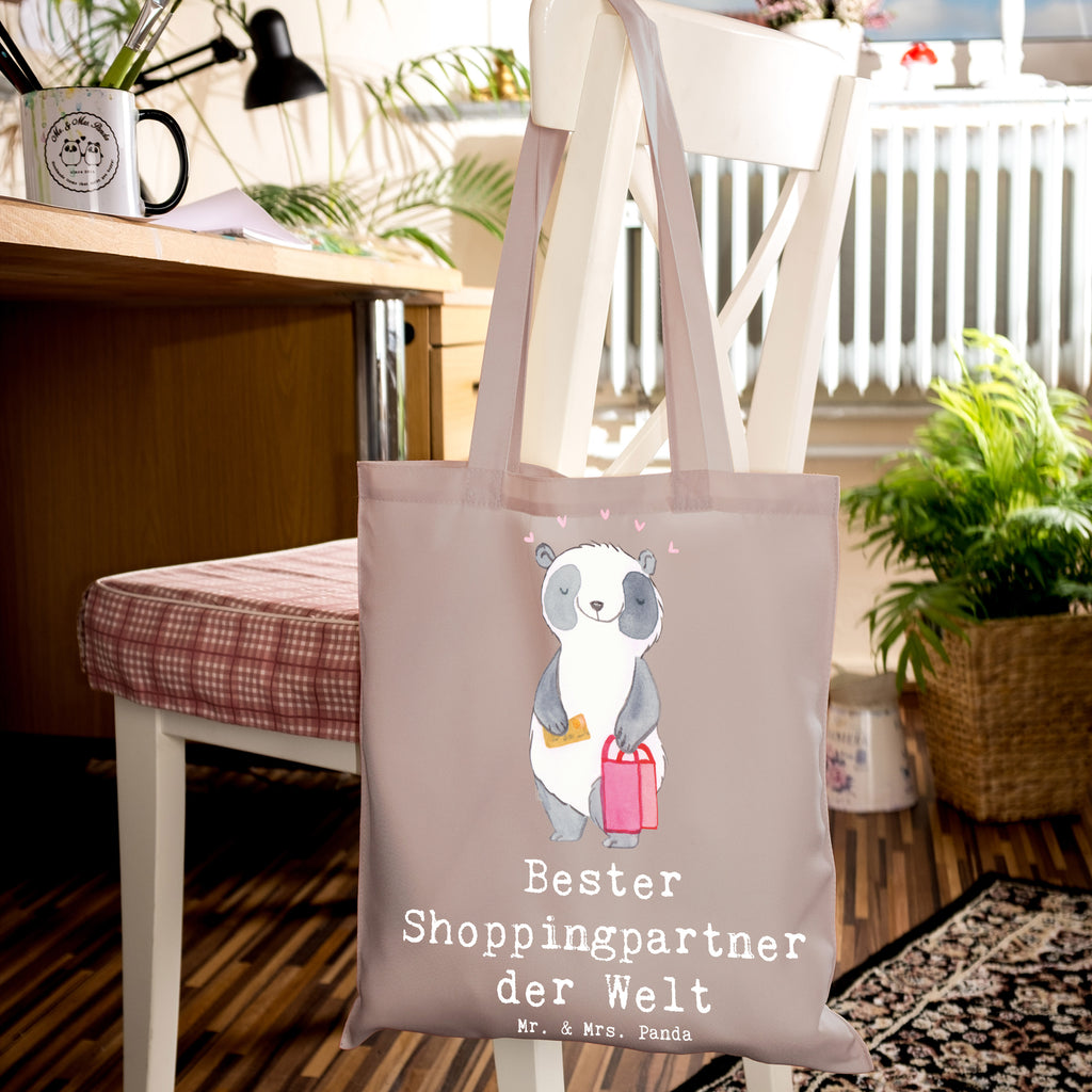 Torba Panda Najlepszy partner zakupowy na świecie Jutebeutel, Stoffbeutel, Tragetasche, Tasche, Schultertasche, Stofftasche, Shopper, Einkaufstüte, Laptoptasche, Badetasche, Beuteltasche, Beutel, Umhängetasche, Jutetasche, Strandtasche, Einkaufstasche, für, Dankeschön, Geschenk, Schenken, Geburtstag, Geburtstagsgeschenk, Geschenkidee, Danke, Bedanken, Mitbringsel, Freude machen, Geschenktipp, Freundin, Bester, Partner, bff, Shoppen, Shopping-Queen, Einkaufen, Shoppingpartner, Freund, Queen, Shopping, Begleitung