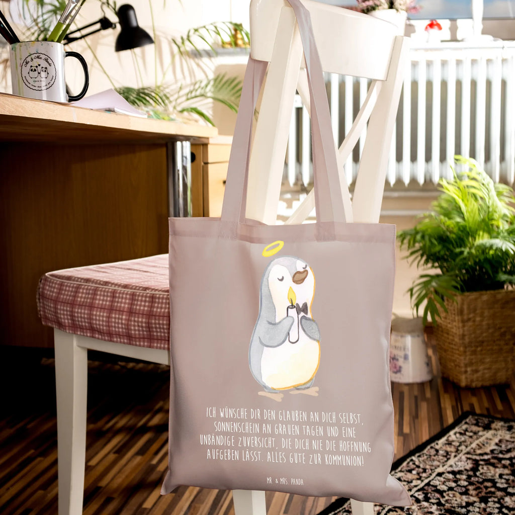Tragetasche Pinguin Kommunion Tragetasche, Umhängetasche, Jutebeutel, Beutel, Einkaufstasche, Beuteltasche, Stofftasche, Badetasche, Shopper, Einkaufstüte, Strandtasche, Tasche, Jutetasche, Laptoptasche, Schultertasche, Stoffbeutel, Konfirmation, Kommunion, Jugendweihe, Konfirmation Geschenk, Sonnenschein, Glauben, Kommunion Dankeschön, Kommunion Geschenk