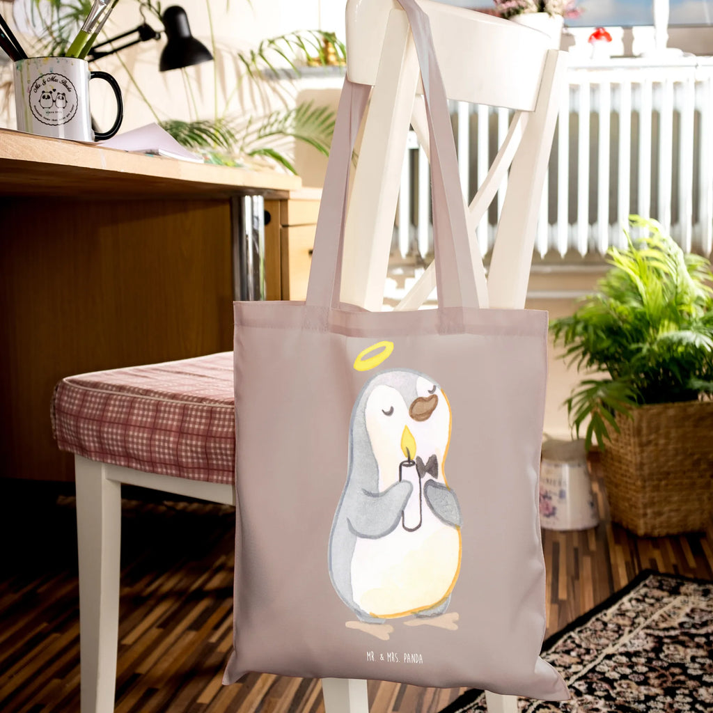 Tragetasche Pinguin Kommunion Tragetasche, Umhängetasche, Jutebeutel, Beutel, Einkaufstasche, Beuteltasche, Stofftasche, Badetasche, Shopper, Einkaufstüte, Strandtasche, Tasche, Jutetasche, Laptoptasche, Schultertasche, Stoffbeutel, Konfirmation, Kommunion, Jugendweihe, Konfirmation Geschenk, Sonnenschein, Glauben, Kommunion Dankeschön, Kommunion Geschenk
