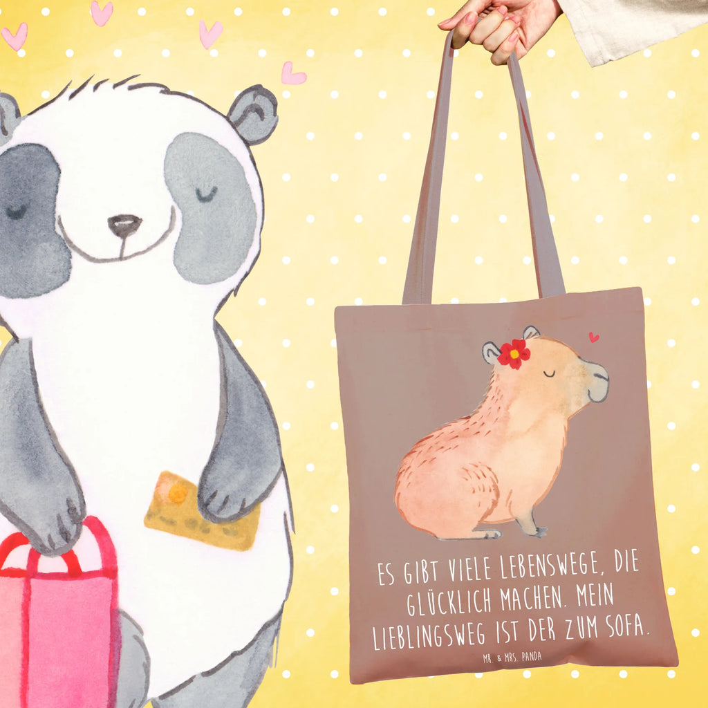Tragetasche Capybara Blume Beuteltasche, Badetasche, Shopper, Jutebeutel, Tasche, Schultertasche, Stofftasche, Strandtasche, Tragetasche, Laptoptasche, Jutetasche, Einkaufstüte, Stoffbeutel, Umhängetasche, Beutel, Einkaufstasche, Tiermotive, Gute Laune, lustige Sprüche, Tiere, Capybara