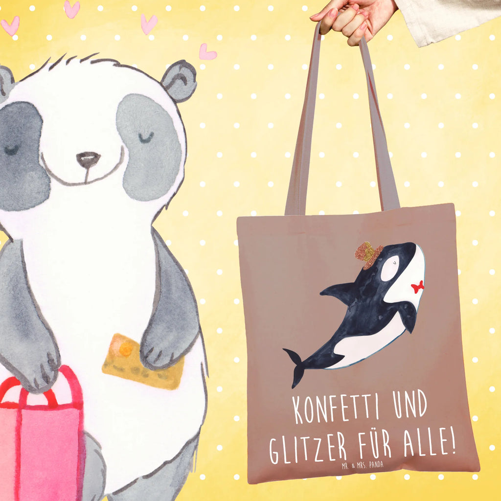 Tote bag orca cylinder Beutel, Jutebeutel, Shopper, Umhängetasche, Laptoptasche, Strandtasche, Stoffbeutel, Schultertasche, Tasche, Badetasche, Jutetasche, Einkaufstüte, Beuteltasche, Einkaufstasche, Tragetasche, Stofftasche, Meerestiere, Meer, Urlaub, Konfetti, Glitzer, Geburtstag, Glückwunsch, Fest, Feier, Narwal, Glitter, Orca, Fete