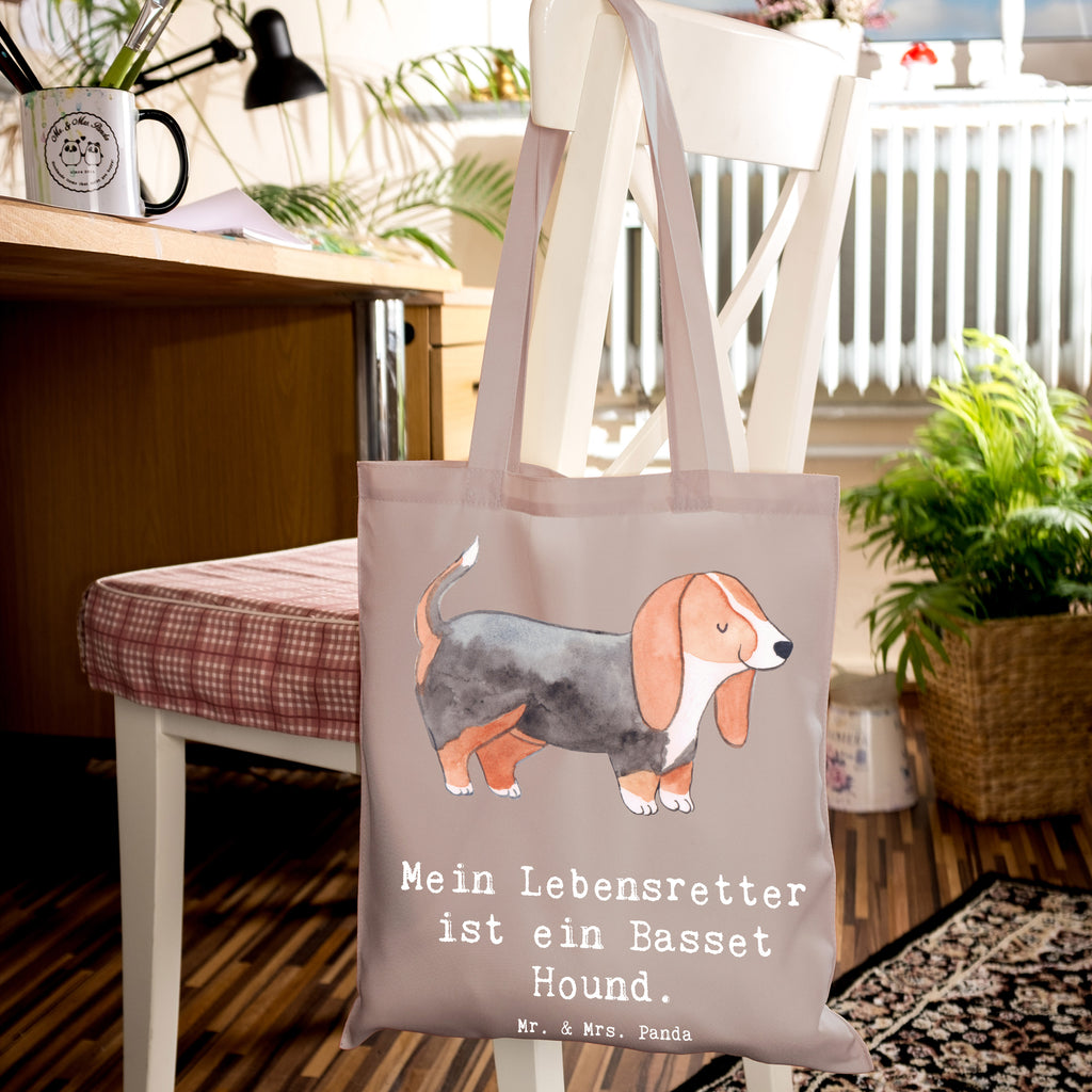 Tote bag Basset Hound Lifesaver Beutel, Einkaufstasche, Stofftasche, Umhängetasche, Badetasche, Tasche, Strandtasche, Schultertasche, Beuteltasche, Laptoptasche, Einkaufstüte, Shopper, Tragetasche, Jutetasche, Jutebeutel, Stoffbeutel, Hund, Hunderasse, Rassehund, Hundebesitzer, Geschenk, Tierfreund, Schenken, Welpe, Basset, Basset Hound