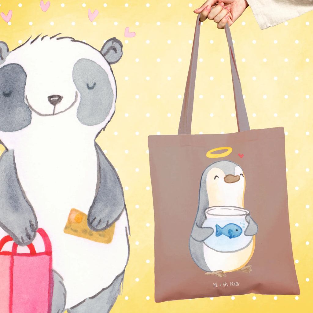 Tote bag penguin Fish Tragetasche, Stofftasche, Stoffbeutel, Strandtasche, Tasche, Beutel, Schultertasche, Beuteltasche, Badetasche, Einkaufstasche, Laptoptasche, Jutetasche, Shopper, Einkaufstüte, Umhängetasche, Jutebeutel, Konfirmation, Kommunion, Jugendweihe, Konfirmation Geschenk, Fisch Deko, Vertrauen, Zuversicht, Fisch