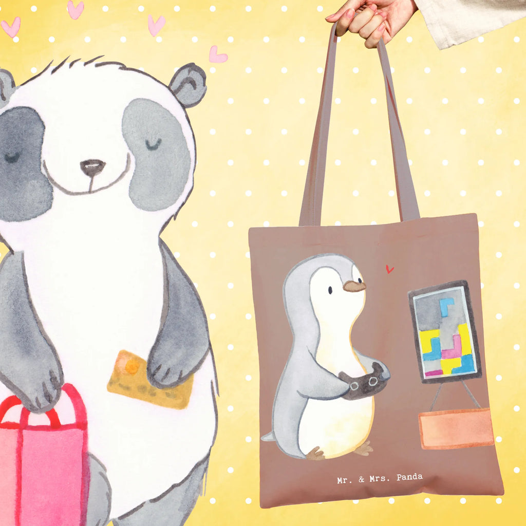 Tote bag penguin Gamble Tasche, Schultertasche, Stofftasche, Jutetasche, Beuteltasche, Shopper, Laptoptasche, Jutebeutel, Stoffbeutel, Tragetasche, Einkaufstasche, Beutel, Badetasche, Einkaufstüte, Umhängetasche, Strandtasche, Geschenk, Sport, Sportart, Hobby, Schenken, Danke, Dankeschön, Auszeichnung, Gewinn, Sportler, Zocken, Videogames, Gaming, Videospiele