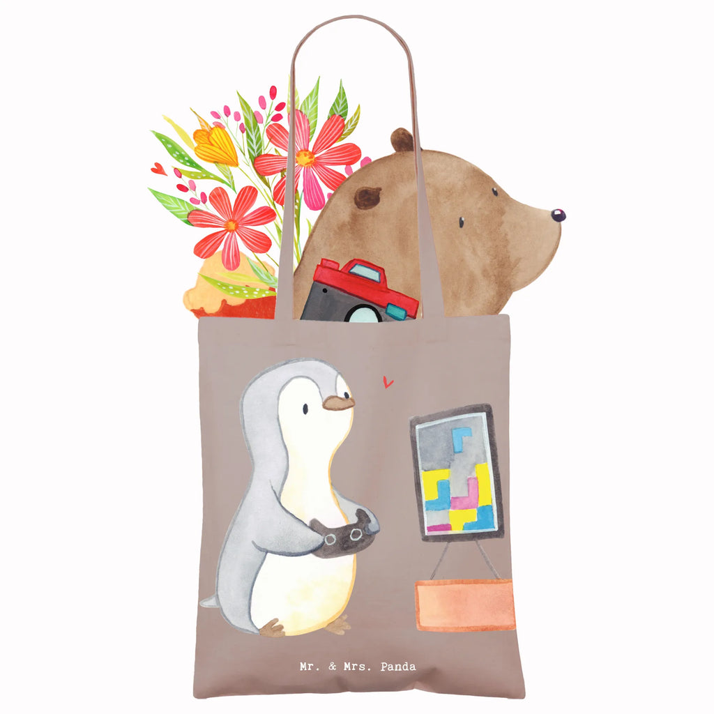 Tote bag penguin Gamble Tasche, Schultertasche, Stofftasche, Jutetasche, Beuteltasche, Shopper, Laptoptasche, Jutebeutel, Stoffbeutel, Tragetasche, Einkaufstasche, Beutel, Badetasche, Einkaufstüte, Umhängetasche, Strandtasche, Geschenk, Sport, Sportart, Hobby, Schenken, Danke, Dankeschön, Auszeichnung, Gewinn, Sportler, Zocken, Videogames, Gaming, Videospiele