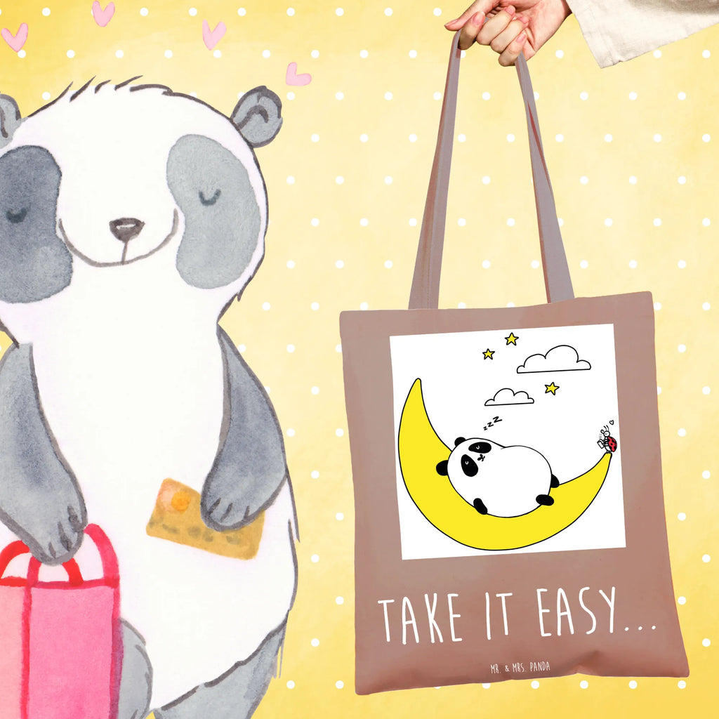 Tragetasche Easy & Peasy Take it Easy Laptoptasche, Umhängetasche, Schultertasche, Jutebeutel, Beutel, Tragetasche, Badetasche, Einkaufstasche, Jutetasche, Einkaufstüte, Tasche, Shopper, Strandtasche, Stoffbeutel, Stofftasche, Beuteltasche