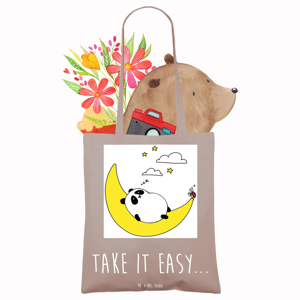 Tragetasche Easy & Peasy Take it Easy Laptoptasche, Umhängetasche, Schultertasche, Jutebeutel, Beutel, Tragetasche, Badetasche, Einkaufstasche, Jutetasche, Einkaufstüte, Tasche, Shopper, Strandtasche, Stoffbeutel, Stofftasche, Beuteltasche
