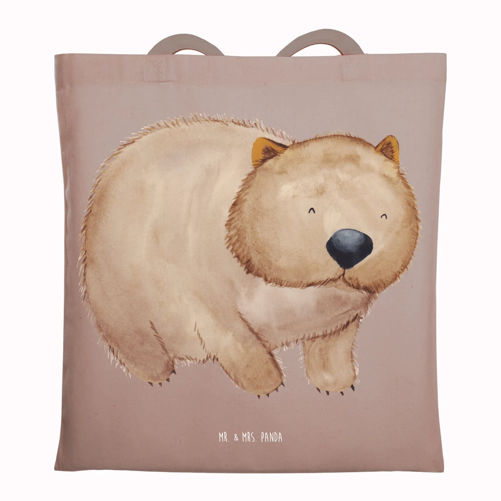 Tote bag Wombat cotton bag, jute bag, pouch, bag, Carrier bag, shopper, shoulder bag, cloth bag, shopping bag, small animals, cute, funny, cute animal motives, hand drawn, small world, funny sayings, good mood, happy, gifts, gift ideas, special gifts, animal lover, card, life is beautiful, Wombat, Australia, motivation, saying