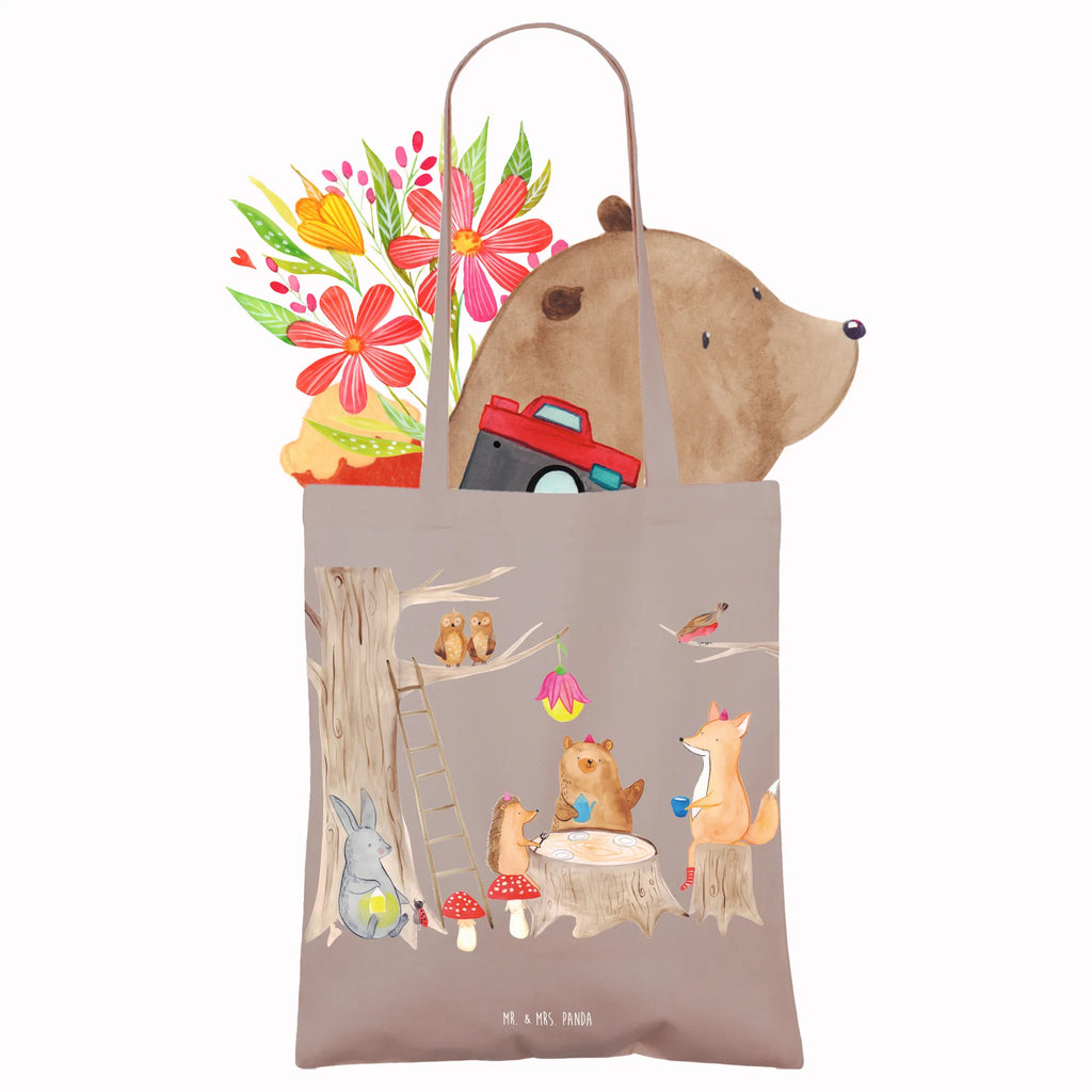 Tote bag forest animals picnic Badetasche, Jutetasche, Tasche, Stofftasche, Tragetasche, Schultertasche, Beuteltasche, Strandtasche, Umhängetasche, Stoffbeutel, Jutebeutel, Shopper, Laptoptasche, Einkaufstasche, Einkaufstüte, Beutel, Tiermotive, Gute Laune, lustige Sprüche, Tiere, Picknick, Fuchs, Hase, Wald, Igel, Eichhörnchen, Maus, Waldtiere