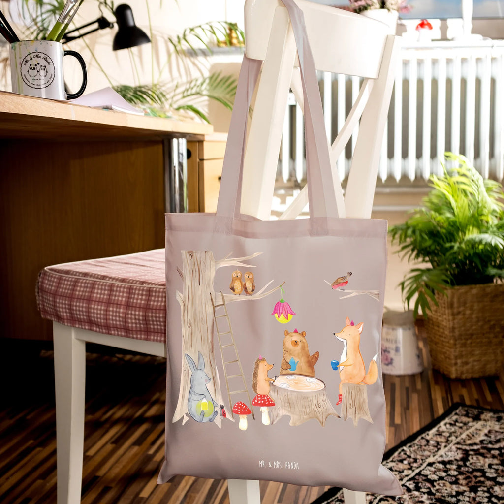 Tote bag forest animals picnic Badetasche, Jutetasche, Tasche, Stofftasche, Tragetasche, Schultertasche, Beuteltasche, Strandtasche, Umhängetasche, Stoffbeutel, Jutebeutel, Shopper, Laptoptasche, Einkaufstasche, Einkaufstüte, Beutel, Tiermotive, Gute Laune, lustige Sprüche, Tiere, Picknick, Fuchs, Hase, Wald, Igel, Eichhörnchen, Maus, Waldtiere