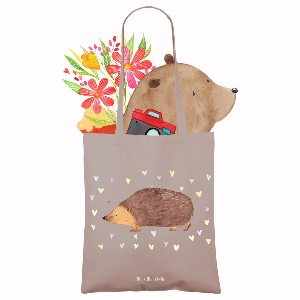 Tote bag Hedgehog hearts