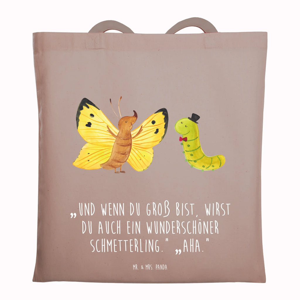 Tote bag Caterpillar butterfly jute bag, cotton bag, shopping bag, bag, shoulder bag, pouch, Carrier bag, cloth bag, shopper, small animals, cute, funny, cute animal motives, hand drawn, small world, funny sayings, good mood, happy, gifts, gift ideas, special gifts, animal lover, card, butterfly, growing up, cocoon, hat, lemon butterfly, beauty, development, Caterpillar