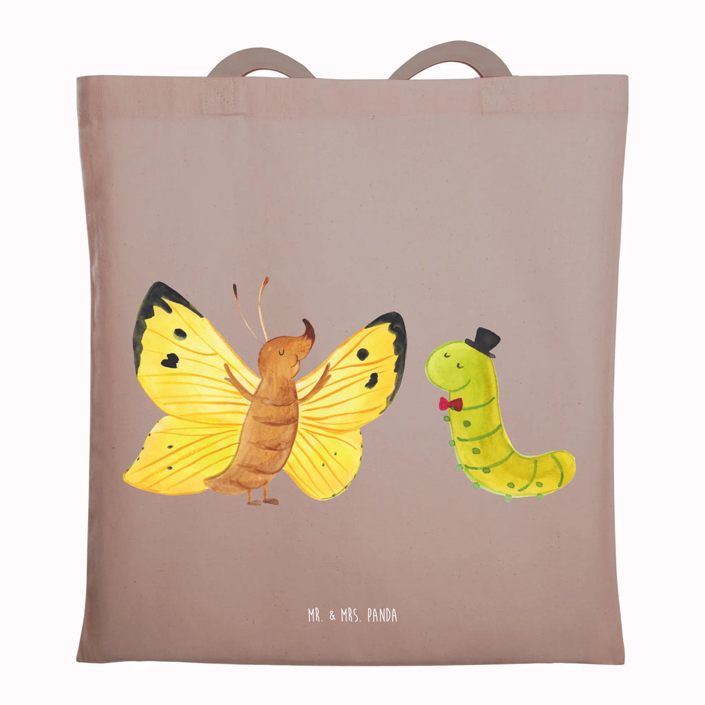 Tote bag Caterpillar butterfly jute bag, cotton bag, shopping bag, bag, shoulder bag, pouch, Carrier bag, cloth bag, shopper, small animals, cute, funny, cute animal motives, hand drawn, small world, funny sayings, good mood, happy, gifts, gift ideas, special gifts, animal lover, card, butterfly, growing up, cocoon, hat, lemon butterfly, beauty, development, Caterpillar