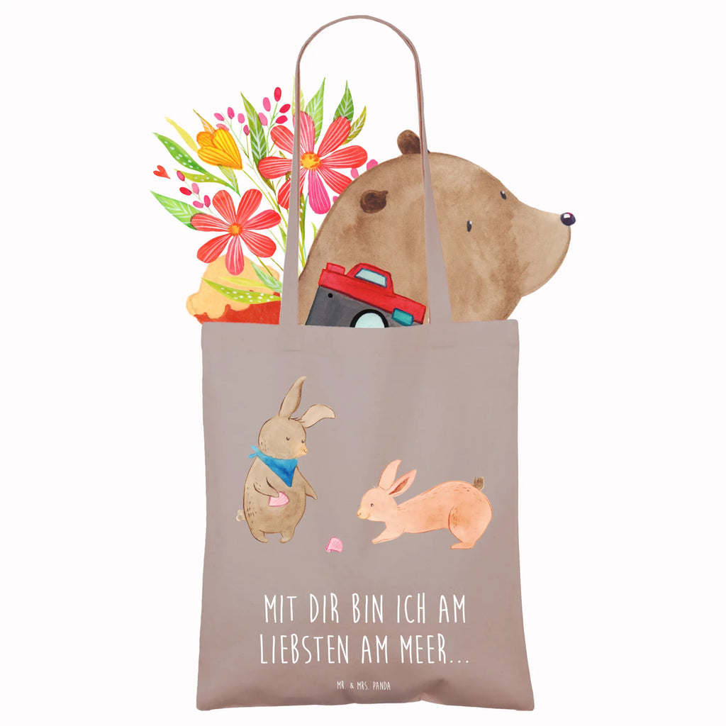 Tote bag Bunnies with seashell shopper, pouch, cotton bag, shopping bag, Carrier bag, jute bag, bag, cloth bag, shoulder bag, Family, Father's Day, Mother's Day, brother, sister, Mom, Dad, sea, girlfriend, best friends, BFF, rabbits, shells, best friend, girlfriends, collecting shells
