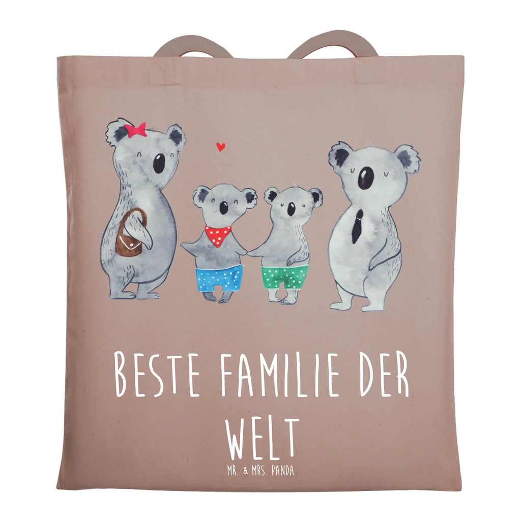 Tote bag Koala family with two kids shopper, shoulder bag, pouch, jute bag, cotton bag, shopping bag, Carrier bag, bag, cloth bag, Family, Father's Day, Mother's Day, brother, sister, Mom, Dad, family life, family, koala family, favourite family, family time, koala, koala bear, best family