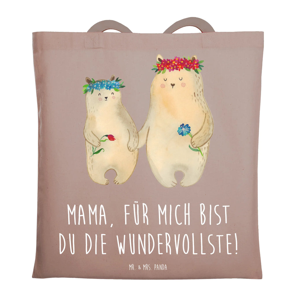 Tote bag Bears with flower crown bag, pouch, Carrier bag, shopper, cloth bag, jute bag, shoulder bag, cotton bag, shopping bag, Family, Father's Day, Mother's Day, brother, sister, Mom, Dad, family, favorite person, mommy, mom, best mommy, role model, favorite mommy, children, bears, Bear, gift mommy. mother's day, child, daughters, world best mommy, daughter