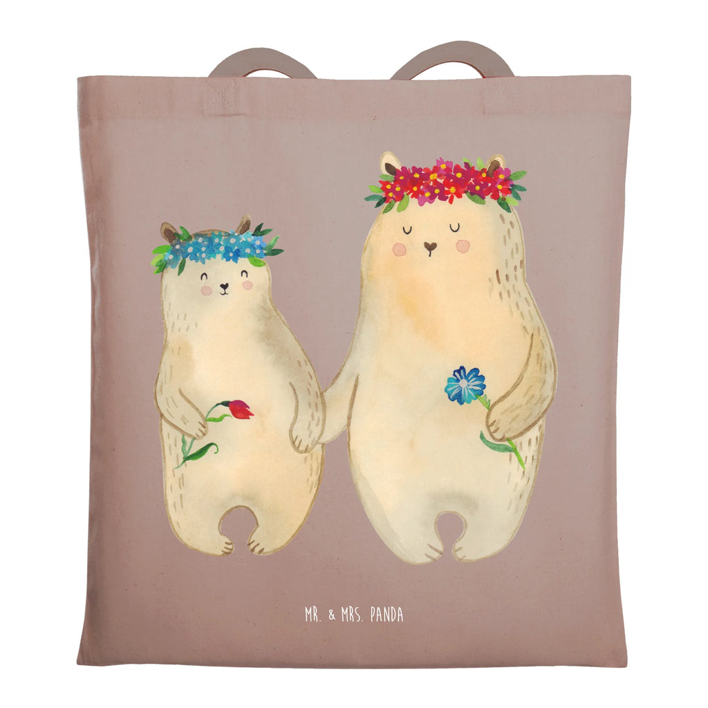 Tote bag Bears with flower crown bag, pouch, Carrier bag, shopper, cloth bag, jute bag, shoulder bag, cotton bag, shopping bag, Family, Father's Day, Mother's Day, brother, sister, Mom, Dad, family, favorite person, mommy, mom, best mommy, role model, favorite mommy, children, bears, Bear, gift mommy. mother's day, child, daughters, world best mommy, daughter