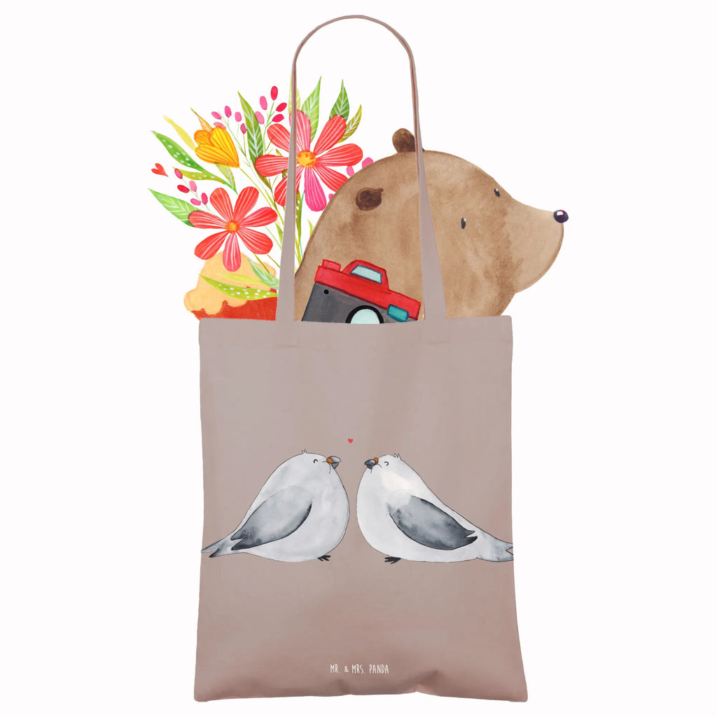 Tote bag Turtledoves in love cotton bag, jute bag, Carrier bag, shopper, bag, cloth bag, shoulder bag, shopping bag, pouch, Love, Loving, Two, Together, Marriage, Engagement, Proposal of marriage, Love gift, gift for her, gift for him, anniversary gift, Wedding anniversary, Girlfriend, Gift Girlfriend, Engaged, Turtledove, Partner, Gift Wedding, Married, Gift Friend, Doves, Turtle doves, Anniversary, Friend, Proof of love, In love