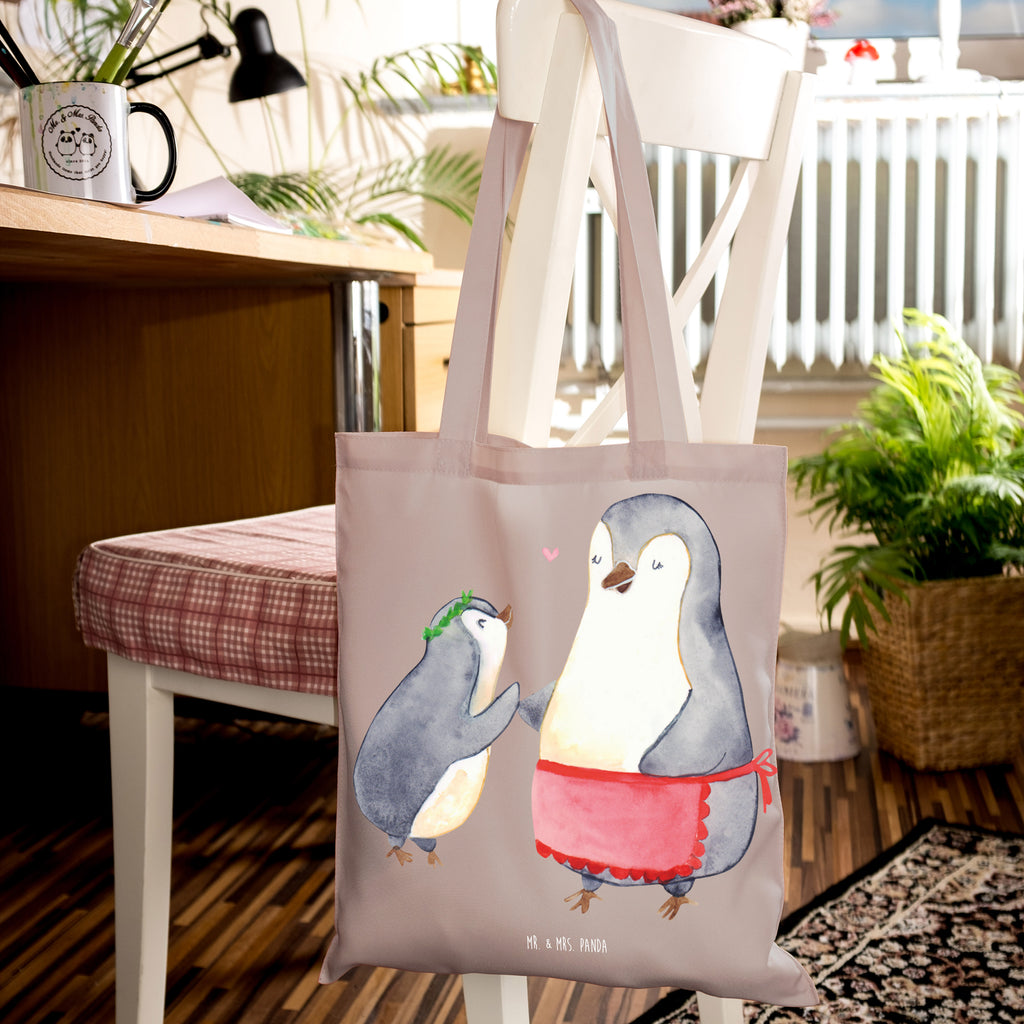 Tote bag Penguin with child bag, shoulder bag, jute bag, cotton bag, cloth bag, pouch, shopping bag, shopper, Carrier bag, Family, Father's Day, Mother's Day, brother, sister, Mom, Dad, Mother, Mummy, Mommy, Birthday, Gift
