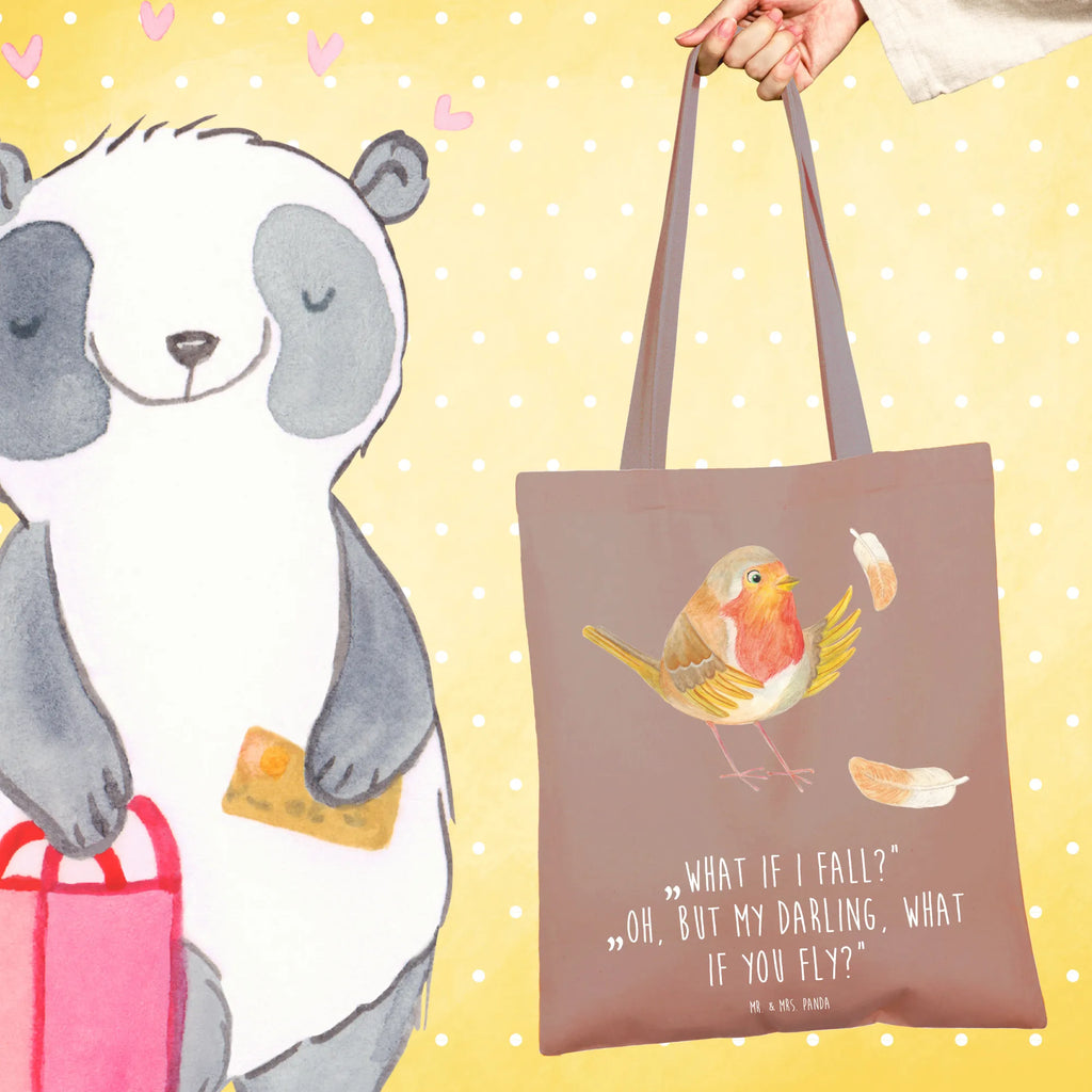 Tote bag robin feathers