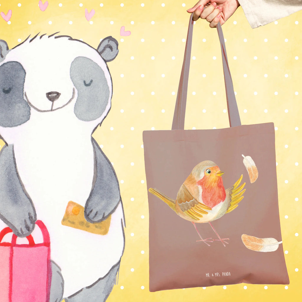 Tote bag robin feathers