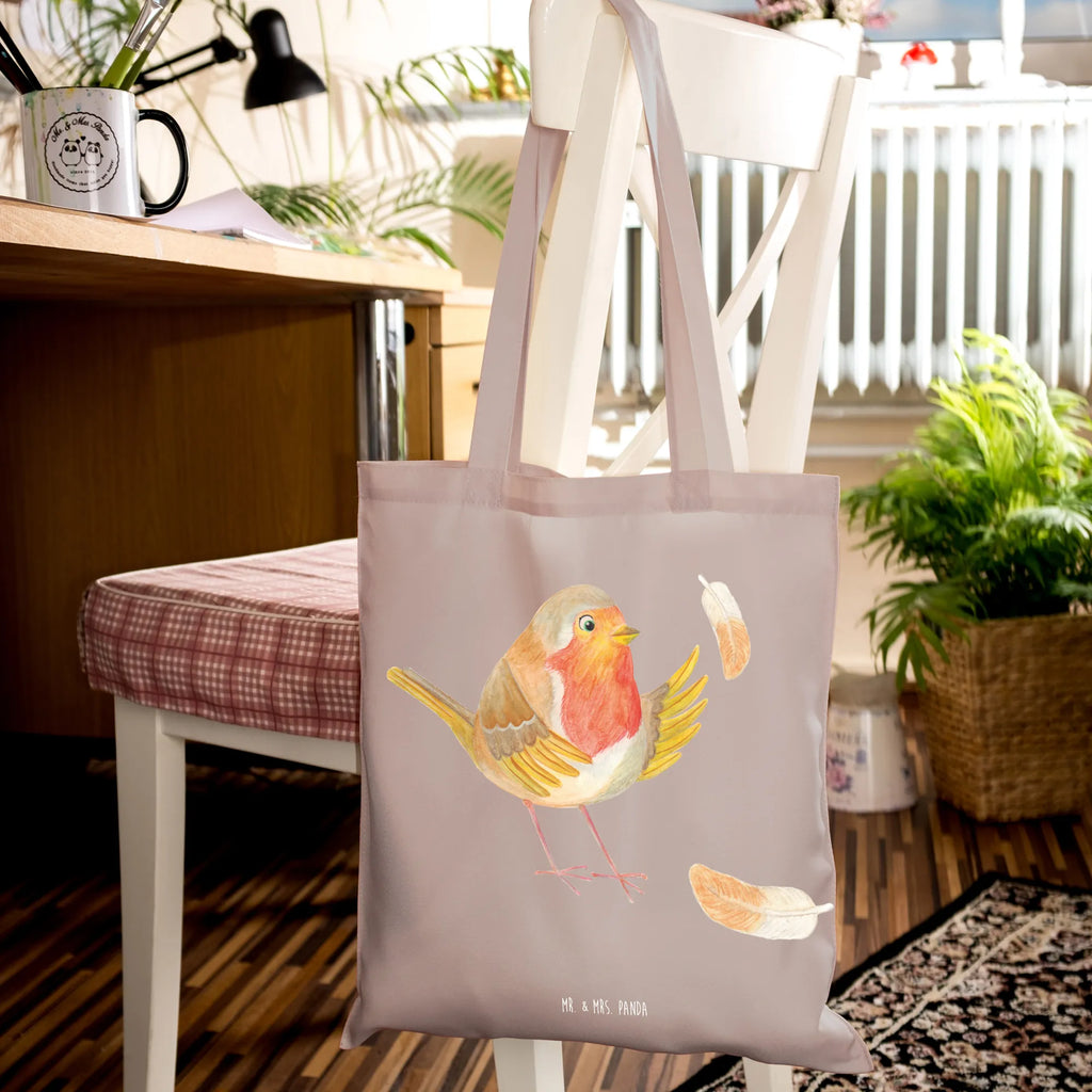 Tote bag robin feathers