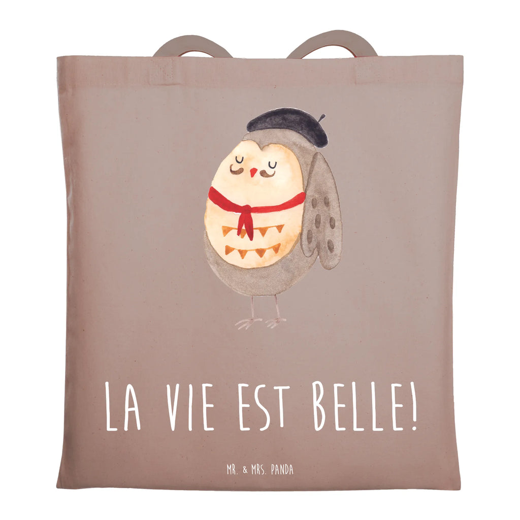 Tote bag Owl France shopping bag, pouch, Carrier bag, shopper, bag, cotton bag, shoulder bag, jute bag, cloth bag, owl, forest animal, bird, nocturnal, gift ideas, birthday present, illustrated, funny, romantic gift, owl decor, Owl decoration, Life is beautiful, hibou, Owl, France, Owls, La vie est belle, Say beautiful, Say French