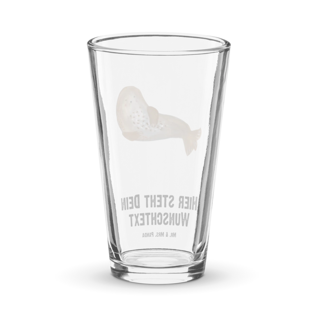 Personalized Drinking Glass seal Laugh small animals, cute, funny, cute animal motives, hand drawn, small world, funny sayings, good mood, happy, gifts, gift ideas, special gifts, animal lover, card, Beach, Seal, North Sea, Baltic Sea, Seals, Sea animal