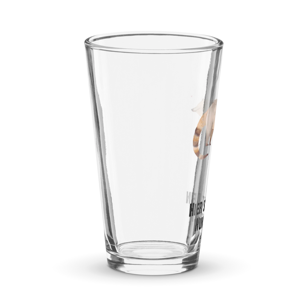 Personalized Drinking Glass Coati small animals, cute, funny, cute animal motives, hand drawn, small world, funny sayings, good mood, happy, gifts, gift ideas, special gifts, animal lover, card, bear, Nose bear, nose bear, trunk bear